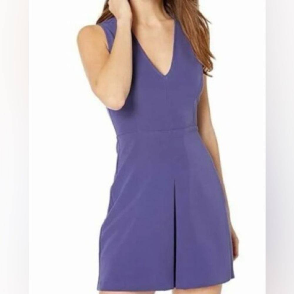 NWT BCBGeneration V-Neck Purple Mini Dress Size 0